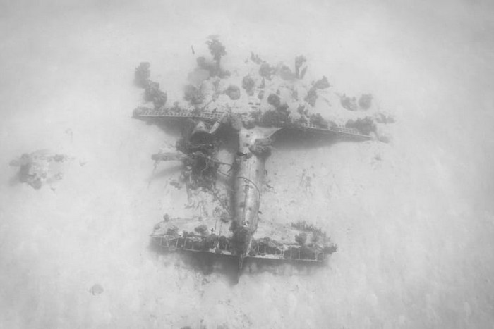 Underwater WW2 Plane Graveyard